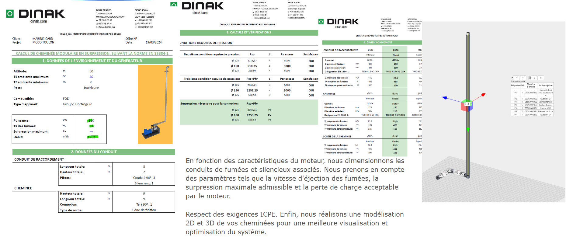 Calcul de Cheminée